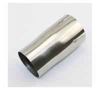 ZSHYTWE Extremos de Tubo para Escape de Coche Soldadura De Conversión De Tubo Recto Manguito De Diámetro De Tubo De Acero Inoxidable 304 63mm De Salida 76mm Accesorios Auto(60mm out 63mm)