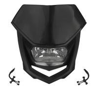 ZSHYTWE Faro Motocicleta Lámpara Halógena para Faros Delanteros De Motocicleta Universales para WR450 Accesorios para Enduro Motocross Motocicleta Led Faro(Negro)