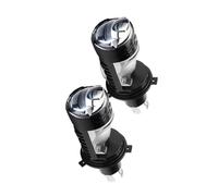 ZSHYTWE FRENO TRASERA LED Bombilla LED H4 faros delanteros luz blanca haz alto bajo LHD RHD coche motocicleta lente proyector faro delantero Plug & Play(R)