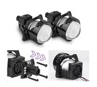 ZSHYTWE FRENO TRASERA LED Faro Delantero Bi-LED 30 Pulgadas 100 W 6000K Blanco Proyector H4 H7 9005 9006 Adaptador Montaje Lámpara Para Ford 12V(Manejo del lado derecho)