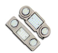 ZSHYTWE FRENO TRASERA LED Luces de techo de cúpula para interior de coche 48 LED para Skoda para Yeti para Octavia para Superb 3T4 3T5(Rear Dome Light)