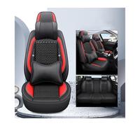 ZSHYTWE Fundas Asiento Coche para Chevy para Orlando Juego Completo Universal PU Funda Asiento Automóvil Cuero Accesorio Interior Automóvil Cubre Asiento Coche(Red+Cushion)