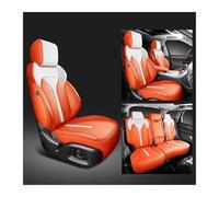 ZSHYTWE Fundas Asiento Coche para Chevy para Orlando para Captiva para Onix para Spark para Cruze para Cavalier Fundas Asiento Automóvil Cubre Asiento Coche(5PCS-0range White)