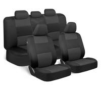 ZSHYTWE Fundas Asiento Coche para Chevy para Orlando Universal Conjunto Completo Fundas Asiento Cuero Accesorios Interiores Cubre Asiento Coche(Black Gray B)