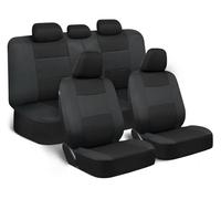 ZSHYTWE Fundas Asiento Coche para Chevy para Orlando Universal Conjunto Completo Fundas Asiento Cuero Accesorios Interiores Cubre Asiento Coche(Black Gray A)