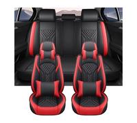 ZSHYTWE Fundas Asiento Coche para Ford para Focus para Kuga MK2 Fundas Asiento Automóvil Universales Impermeables Y Completas Cubre Asiento Coche(Red+Cushion)