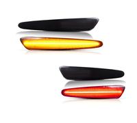 ZSHYTWE Luces Direccionales 4 Luces LED De Señal De Giro Para Parachoques Delantero Y Trasero Para Chevy Para Corvette C6 2005-2009 2010 2011 2012 2013 Indicador Retrovisor(Amber Red)