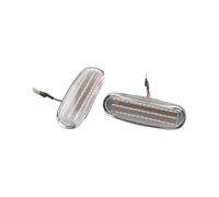 ZSHYTWE Luces Direccionales Para Abarth Para Grande Para Punto Para Punto 199 2007-2010 2011 2012 Luz Indicadora De Señal De Posición Lateral LED Dinámica Indicador Retrovisor(Crystal)