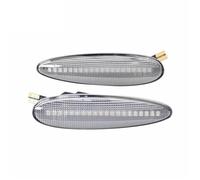 ZSHYTWE Luces Direccionales Para Fiat Para Palio Para Albea 2002-2006 Para Siena Para Strada 2001-2006 Luz De Señal De Giro Lateral Dinámica LED Indicador Retrovisor(Crystal)