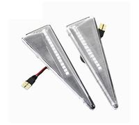 ZSHYTWE Luces Direccionales Para Grand Para Scenic MK2 2003-2009 Para Thalia MK2 2008-2013 Luz De Señal De Giro Lateral LED Dinámica Indicador Retrovisor(Crystal)
