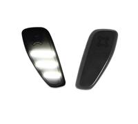ZSHYTWE Luces Direccionales Para Jeep Para Renegade 2015-2019 2020 2021 2022 2023 Luces De Señal De Giro LED Delanteras Y Laterales Para Automóvil Indicador Retrovisor(Smoked Lens White)