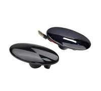 ZSHYTWE Luces Direccionales Para Nissan Para Cube Para Dualis Para Evalia Para Interstar MK3 Para Juke Luz Intermitente LED De Señal Giro Fluida Indicador Retrovisor(Smoked)