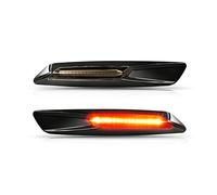 ZSHYTWE Para 1 3 5 Series E81 E82 E87 E88 F30 E90 E91 E92 E93 E46 E60 E61 ámbar dinámico marcador lateral delantero del coche luces intermitentes Luz Señal Giro