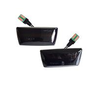 ZSHYTWE Para OPEL Para Astra H Para Zafira B Para Corsa D Dinámico Coche Intermitente Indicador Lateral Luces De Señal Giro Para Para Cruze Luz Señal Giro(Smoked Type)
