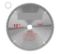 ZSjing Hoja de Sierra de carburo de 10 Pulgadas, Sierra Circular for carpintería, Accesorios for máquina cortadora de Disco, Hoja de Sierra de Corte de Aluminio y Madera