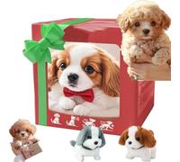ZSJSM Smart Robot Dog, AI Robotic Dog New Plush Toy, Interactive Robotic Puppy Toy con Caminatas realistas, ladridos, sentados y Corriendo, compañero de Mascotas interactiva para niños y Adultos e