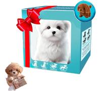 ZSJSM Smart Robot Dog, AI Robotic Dog New Plush Toy, Interactive Robotic Puppy Toy con Caminatas realistas, ladridos, sentados y Corriendo, compañero de Mascotas interactivas para niños y Adultos D