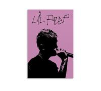ZSJUMK Lil PeepCanvas Murales impermeables, resistentes a los arañazos, resistentes a los rayos UV, elegante decoración para el hogar y la oficina, diseño clásico y moderno, estilo sin marco, 50 x 75