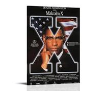 ZSJUMK Malcolm XCanvas Murales impermeables, resistentes a los arañazos, resistentes a los rayos UV, elegante decoración para el hogar y la oficina, diseño clásico moderno, estilo marco, 40 x 60 cm