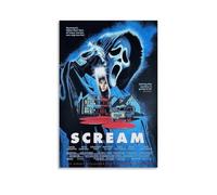 ZSJUMK Mural clásico de terror ScreamCanvas impermeable, resistente a los arañazos, resistente a los rayos UV, elegante decoración del hogar y la oficina, diseño clásico moderno, estilo sin marco, 60