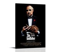 ZSJUMK Murales de lienzo de The Godfather; impermeables, resistentes a los arañazos, resistentes a los rayos UV, elegante decoración para el hogar y la oficina, diseño clásico y moderno, estilo marco