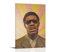 ZSJUMK Stevie WonderCanvas Murales impermeables, resistentes a los arañazos, resistentes a los rayos UV, elegante decoración para el hogar y la oficina, diseño clásico moderno, estilo marco, 30 x 45