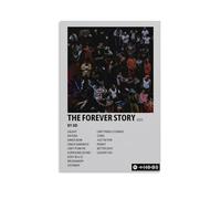 ZSJUMK The Forever Story JID Álbum Murales de lienzo impermeable, resistente a los arañazos, resistente a los rayos UV, elegante decoración para el hogar y la oficina, diseño clásico moderno, estilo