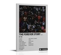 ZSJUMK The Forever Story JID Álbum Murales de lienzo impermeable, resistente a los arañazos, resistente a los rayos UV, elegante decoración del hogar y la oficina, diseño clásico moderno, estilo marco