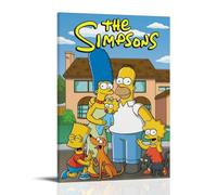ZSJUMK The SimpsonsCanvas Murales impermeables, resistentes a los arañazos, resistentes a los rayos UV, elegante decoración del hogar y la oficina, diseño clásico moderno, estilo marco, 50 x 75 cm