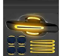ZSLFFF Pegatinas Reflectantes para Puerta De Coche para Skoda Octavia 3 MK3 5E SE RS 2019, Protectores para Manilla de Coche Puerta del automóvil Película Protectora,Blue