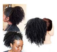 ZSLLO Afro Kinky - Extensión de pelo rizado para coleta