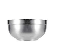 ZSLLO - Cuencos de acero inoxidable sólidos y duraderos de doble capa con aislamiento de calor para accesorios de cocina