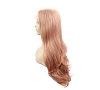 ZSLLO Peluca larga con flequillo para mujer, mezcla de color violeta, resistente al calor, pelo sintético rizado, peluca para mujer africana americana