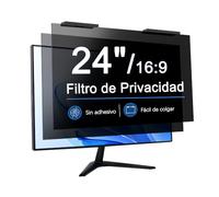Zspeed 2 Pack Filtro Privacidad 24" Monitor 16:9, Colgante Sin Adhesivo
