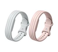 Zspoly 2 pulseras compatibles con Fitbit Air, bandas deportivas ajustables de silicona suave para Fit bit Air, S/L, resistente al sudor y al agua para fitness, correr, entrenamiento y uso diario, S