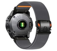 Zspoly Correa elástica de nailon de 26 mm para Garmin Fenix 8 51 mm/6x/5x/7x, correa de tela suave con cierre de paracaídas estilo mecánico para Garmin Fenix 5X Plus/6X Pro/3/3 HR/Descent MK1/Mk2