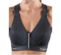 Zsport Zbra Silver - Sujetador Deportivo para Mujer, 105C