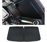ZSSHUIHH Parasol Delantero Coche para Hyundai Staria (Minivan) 2021 2022 2023 2024-, Plegable Resistir a Los Rayos UV Sol Sombra Interior Automotriz Protección Solar,- Black