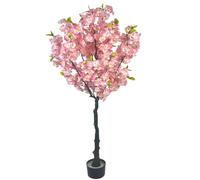 Zstar Árbol de Cerezo Artificial, 150 cm, Planta Artificial de Cerezo en Maceta, Realista con Tronco Realista, Plantas Artificiales Grandes, decoración para Interior y Exterior, salón, balcón
