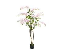 Zstar Árbol de jasmín Artificial de 150 cm, Gran árbol de jasmín Artificial con Flores y Hojas en Flor, Planta Artificial en Maceta, Plantas Artificiales Grandes para el hogar, Oficina, jardín
