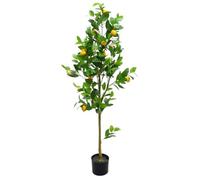Zstar Árbol de limonero Artificial, 150 cm, Planta Artificial Grande de limonero en Maceta, Tallos y Hojas realistas, Plantas Artificiales Grandes, decoración para Interior y Exterior, salón, balcón