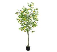 Zstar Árbol de limonero Artificial, 180 cm, Planta Artificial de limonero Grande en Maceta, Tallos y Hojas realistas, Plantas Artificiales Grandes, decoración para Interior y Exterior, salón, balcón