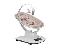 Zstar Balancín eléctrico premium para bebé con mando a distancia inteligente, tecnología de oscilación 5D, biblioteca de música y modo de inclinación adaptable para bebés de 0 a 6 meses (máx. 18 kg