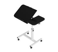 Zstar Mesa Auxiliar para Ordenador portátil con Ruedas, 60-95 cm de Altura Ajustable, Mesa Auxiliar Plegable, Mesa de Ordenador versátil, Mesa para Cama o sofá, Oficina, Color Negro