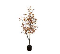 Zstar Planta de eucalipto Artificial Grande, 120 cm, Hojas otoñales, eucalipto, árbol Artificial con Maceta, Plantas Decorativas para Interiores y Exteriores, hogar, salón, Oficina