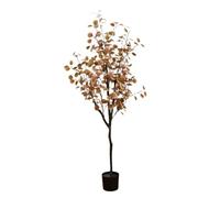 Zstar Planta de eucalipto Artificial Grande, 150 cm, Hojas otoñales, eucalipto, árbol Artificial con Maceta, Plantas Decorativas para Interiores y Exteriores, hogar, salón, Oficina