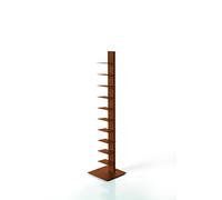 ZStyle BBB ITALIA Librería SAPIENS de columna vertical estantería autoportante con estantes (152 cm, Corten)
