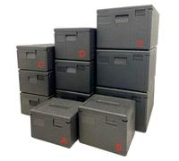 ZStyle Caja Térmica EPP, Contenedor Isotérmico Profesional Para Alimentos Calientes Y Fríos, Catering, Transporte, Línea Eco (D - 60x40x31,5 cm - Capacidad 46 l)