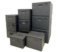 ZStyle EPP - Caja térmica, contenedor aislante para alimentos fríos y calientes, restauración, transporte (A - 39 x 33 x 25,7 cm, capacidad 16,9 litros)
