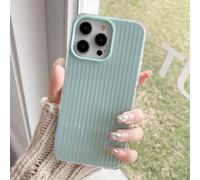 ZSUFCBF Funda de teléfono corrugada Jelly Candy para iPhone 16 Pro MAX, 16 Plus, 11, 12, 13, 14 y 15 Pro MAX, Doble Capa, a Prueba de Golpes, Verde, para iPhone 15 Pro MAX